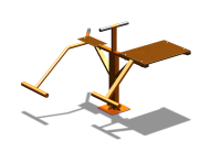 Уличный тренажер "Пресс Гиперэкстензия" УТ327 в Барнауле