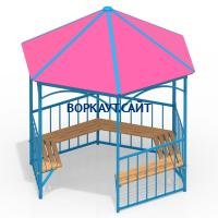 Беседка с лавками МАФ 4120 в Барнауле