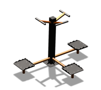 Уличный тренажер "Твистер тройной" УТ337 в Барнауле