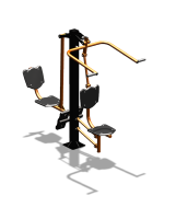 Уличный тренажер "Верхняя тяга Жим ногами" УТ322 в Барнауле