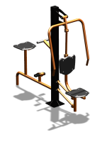 Уличный тренажер "Жим от груди Вело" УТ321 в Барнауле