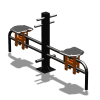 Уличный тренажер  "Каталка двойная"   УТ215 в Барнауле