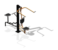 Уличный тренажер "Верхняя тяга Вело" УТ340 в Барнауле