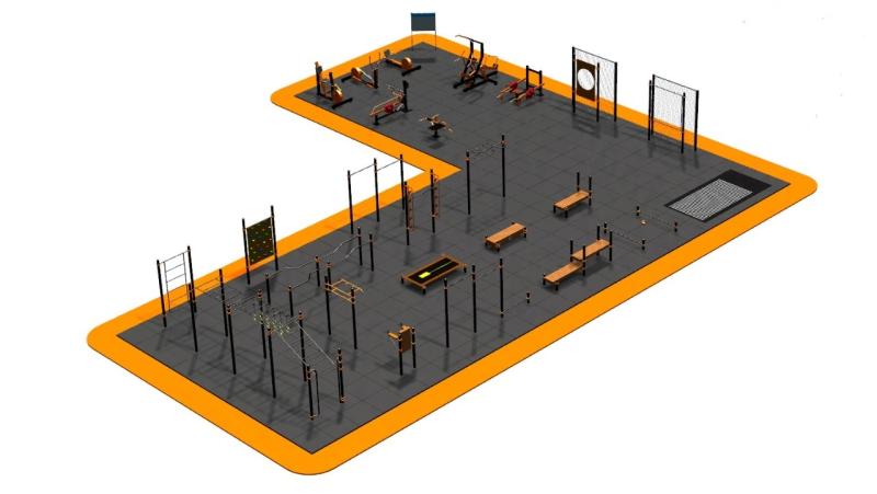 Дизайн проект спортплощадки Угловая в Барнауле