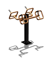 Уличный тренажер  "Штурвал двойной"  УТ201 в Барнауле