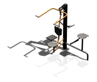 Уличный тренажер "Верхняя тяга Твистер стоя Твистер сидя" УТ336 в Барнауле Уличный тренажер "Верхняя тяга Твистер стоя Твистер сидя" УТ336 в Барнауле