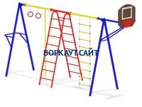 Гимнастический комплекс с баскетбольным щитом МАФ 3001 в Барнауле