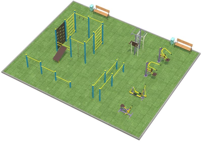 Проект спортплощадки 150 метров в Барнауле в Барнауле
