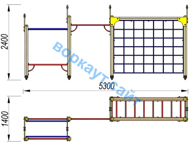 Детский спортивный комплекс Атлет ДСК 3106 в Барнауле