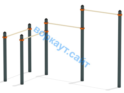 Турник двойной с брусьями ВС-17 в Барнауле
