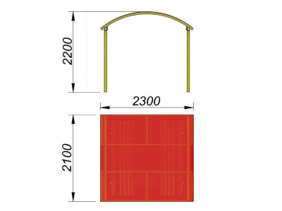 Навес судейский МАФ 4004 в Барнауле