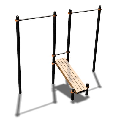 Воркаут турники со скамьей для пресса ВС-27 в Барнауле