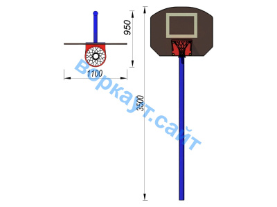 Баскетбольный щит СИО 3510 в Барнауле