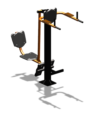 Уличный тренажер "Жим ногами Брусья Пресс" УТ329 в Барнауле