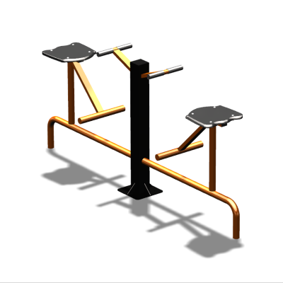 Уличный тренажер  "Твистер сидя двойной"   УТ216 в Барнауле