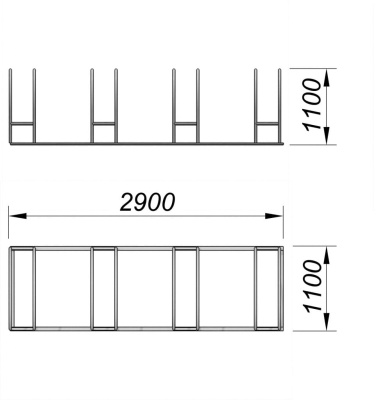 Велопарковка МАФ 6002 в Барнауле