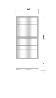 Калитка спортивной площадки МАФ 5105 в Барнауле