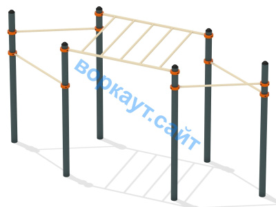 Турник разноуровневый с рукоходом ВС-26 в Барнауле