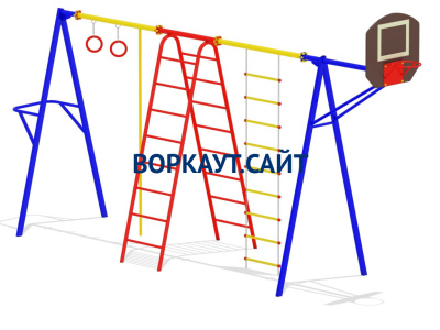 Гимнастический комплекс с баскетбольным щитом МАФ 3001 в Барнауле Гимнастический комплекс с баскетбольным щитом МАФ 3001 в Барнауле