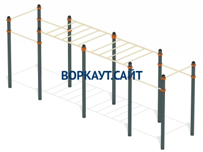 Воркаут рукоход с турниками ВС-23 в Барнауле
