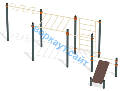 Спортивный комплекс воркаут ВС-45 в Барнауле