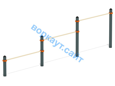 Каскад турников тройной ВС-6 в Барнауле