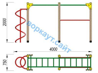 Детский спортивный комплекс ДСК 3104 в Барнауле