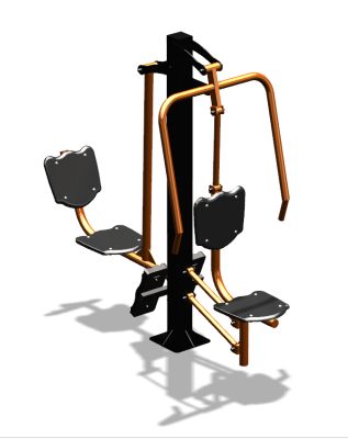 Уличный тренажер "Жим от груди Жим ногами" УТ304 в Барнауле