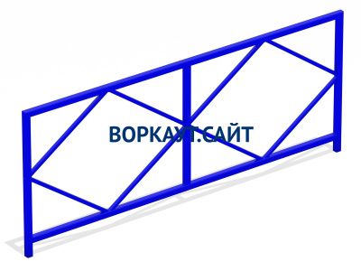 Ограждение площадки МАФ 5001 в Барнауле