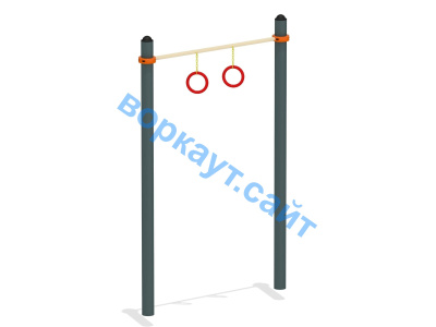 Турник с кольцами ВС-7 в Барнауле Турник с кольцами ВС-7 в Барнауле