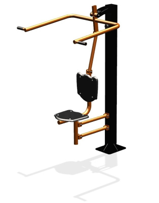 Уличный тренажер "Верхняя тяга одинарный" УТ 114 в Барнауле