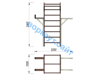Детский спортивный комплекс 3 в 1 ДСК 3103 в Барнауле
