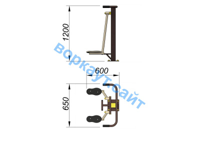 Уличный тренажер Атлетический комплекс УТ 010 в Барнауле