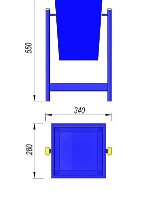 Урна МАФ 1630 в Барнауле