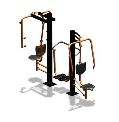 Уличный тренажер "Жим от себя Шагомер Баттерфляй" УТ303 в Барнауле