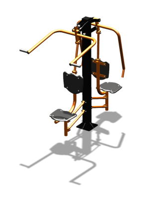 Уличный тренажер "Жим от груди Верхняя тяга" УТ314 в Барнауле