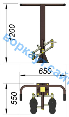 Уличный тренажер "Балансир" УТ 007 в Барнауле