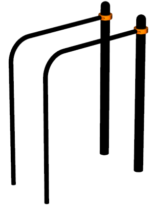 Воркаут брусья приставные ВС-39 в Барнауле