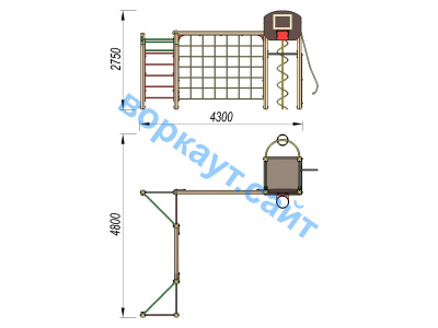 Детский спортивный комплекс ДСК 3112 в Барнауле