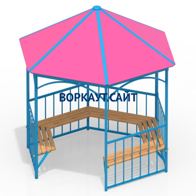 Беседка с лавками МАФ 4120 в Барнауле