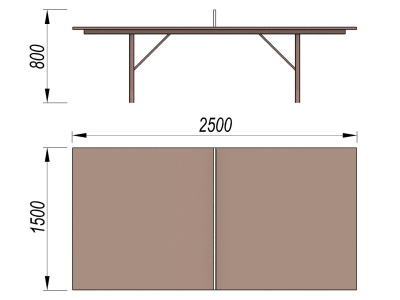 Теннисный стол МАФ 3517 в Барнауле