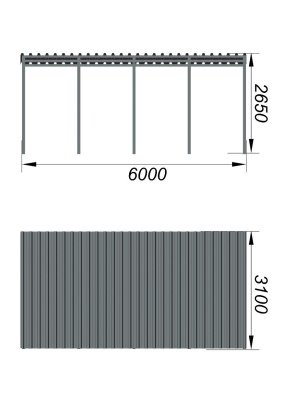Теневой навес трибун МАФ 4130 в Барнауле
