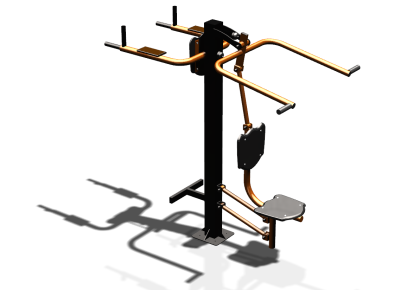 Уличный тренажер "Верхняя тяга Брусья Пресс" УТ339 в Барнауле