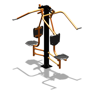 Уличный тренажер  "Верхняя тяга двойная"  УТ207 в Барнауле