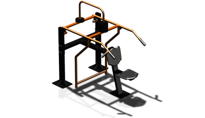 Силовой уличный тренажер  "Жим вверх сидя"  УТ403 в Барнауле